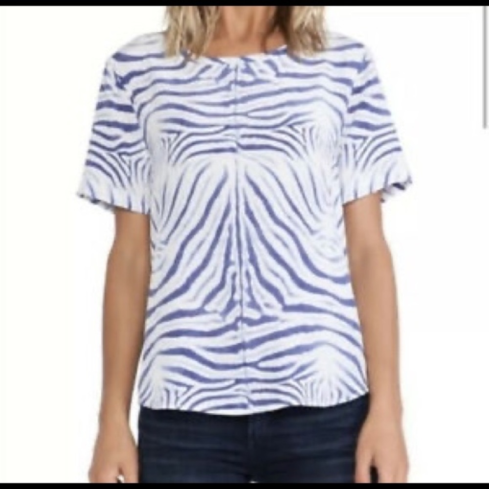 Equipment Femme Riley 100% Blouse Zebra Print M - Picture 6 of 6